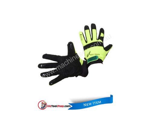 MSA Hi Viz Mechanics Anti-Vibration Gloves - Meduim