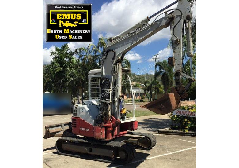 caption 2007 Takeuchi TB153FR, Off set boom, attachments. MS560
