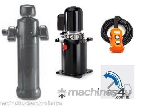 Underbody multi stage hydraulic cylinder & 24Volt 15 litre powerpack suits trailers DNB6003S