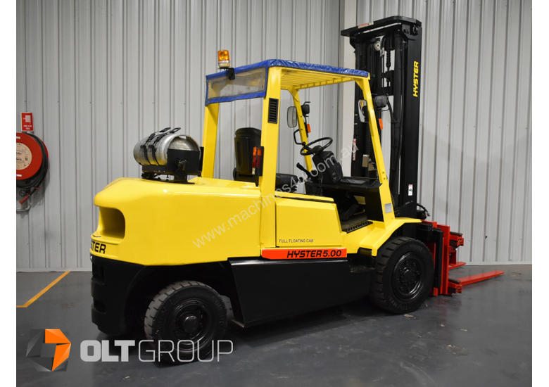 caption Hyster 5 Tonne Forklift with Bolzoni Rotating Fork Clamp Attachment REDUCED from $36,300!!!