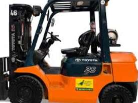 Mitsubishi 4.5 Tonne Forklift with Rotator Attachment LPG EFI Engine 2014 Current Model - picture0' - Click to enlarge