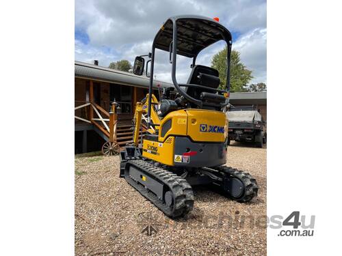 caption Excavator 1.8T: XE17U, Zero Swing + Full Range of Buckets