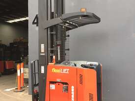 Raymond 750 R45TT Reach Stand-on Electric Forklift with Camera and LCD Display Fitted - picture1' - Click to enlarge