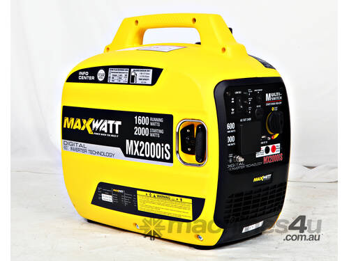 MACFARLANE - 2kW Maxwatt Digital Inverter Generator