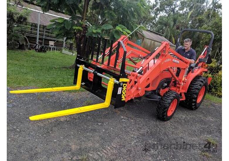 Digga Pallet Forks 1500Kg Multi Fit Skid Steer Loaders