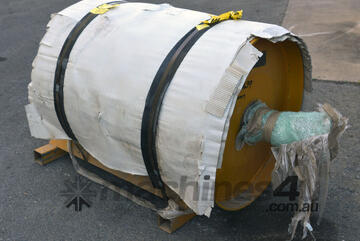 FOX Conveyor belt head tail pulley mining drum roller 800mm diameter - various face size - un/lagged FOX Conveyor belt head tail pulley mining drum roller 800mm diameter - various face size - un/lagged