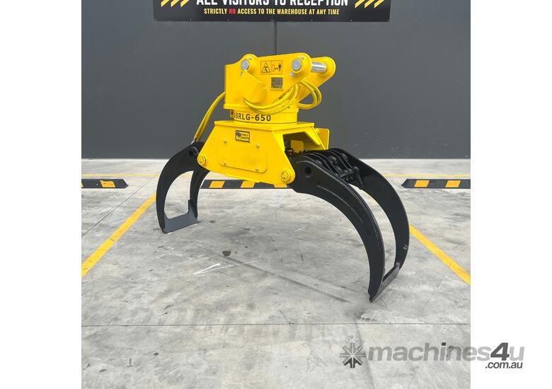 caption (BRAND NEW) Rotating Fixed Log Grapple 1.5T - 3.8T + FREE SERVICING KIT