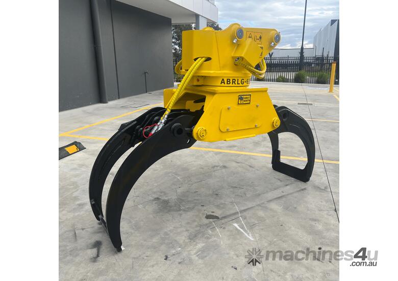 caption (BRAND NEW) Rotating Fixed Log Grapple 1.5T - 3.8T + FREE SERVICING KIT