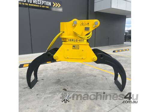 caption (BRAND NEW) Rotating Fixed Log Grapple 1.5T - 3.8T + FREE SERVICING KIT