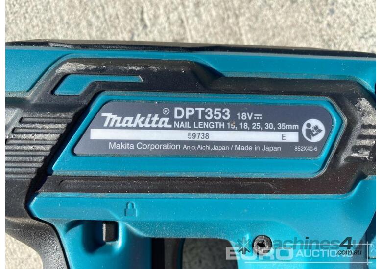New makita Unused Makita DPT353Z 18 Volt D Pin Nailer Nail Gun in , Listed on Machines4u