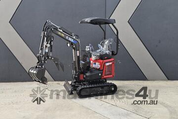 UHI 14hp Kubota engine UME12P mini excavator with swing boom & expandable track