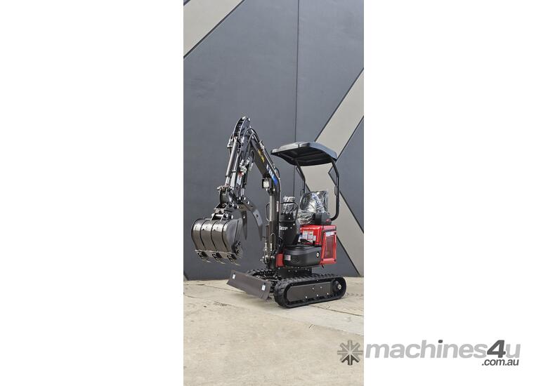  UHI 14hp Kubota engine UME12P mini excavator with swing boom & expandable track