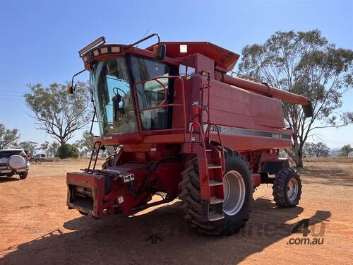 caption 2001 CASE IH 2388 w CASE 1010 30