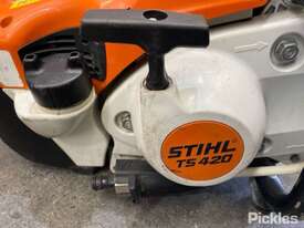 Stihl TS420 Cut Off Saw 
2 Stroke. Item Is In A Used Condition, Functionality Unknown - picture2' - Click to enlarge