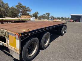 Trailer Dog Trailer 4 axle 24ft Tray Container Pins SN1574 - picture0' - Click to enlarge