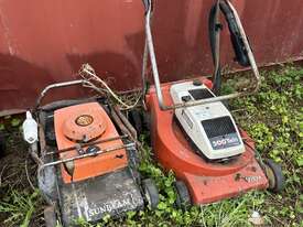 QTY OF 2 PUSH MOWERS - SUNBEAM & VICTA BRANDS  - picture0' - Click to enlarge