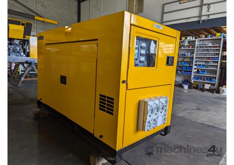 caption 40 KVA MODEL DCA45USI DENYO (JAPAN ) ISUZU POWERED ULTRA SILENT GENERATOR