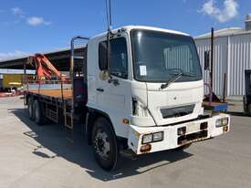 2005 Hino FM1J Flatbed Crane Truck - picture0' - Click to enlarge