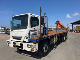 2005 Hino FM1J Flatbed Crane Truck - picture1' - Click to enlarge