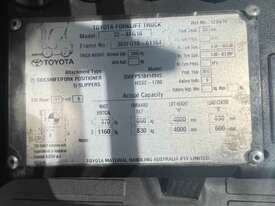 Toyota 1800kg LPG Forklift With 4000mm 2 Stage Mast, Sideshift, & Cascade Fork Positioner Clamp - picture0' - Click to enlarge