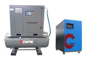 Package Deal CAPS CR7 VX 500 Variable Speed Rotary Screw Compressor with CDRM85-3C Dryer