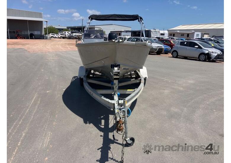 caption 2023 Quintrex 420 Renegade Side Console Aluminium Boat