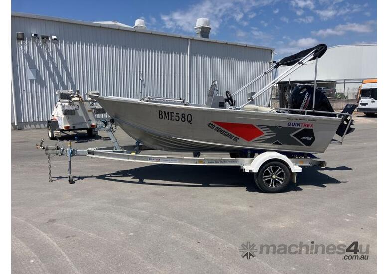 caption 2023 Quintrex 420 Renegade Side Console Aluminium Boat