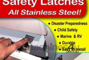Safety Latches - 8 Pack with 24 Screws for Secure Fastening