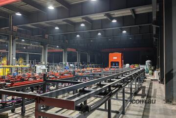 TRITON-GMH 500 REBAR CUTTING PRODUCTION LINE, DIA 10-40mm, 700-12000mm CUT LENGTH.