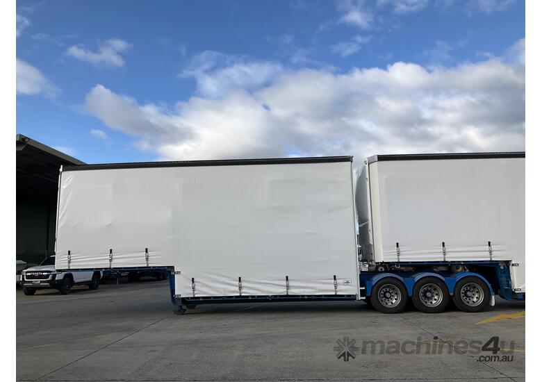 caption 2017 Vawdrey VB S3 Tri Axle Double Drop Curtainside Combination