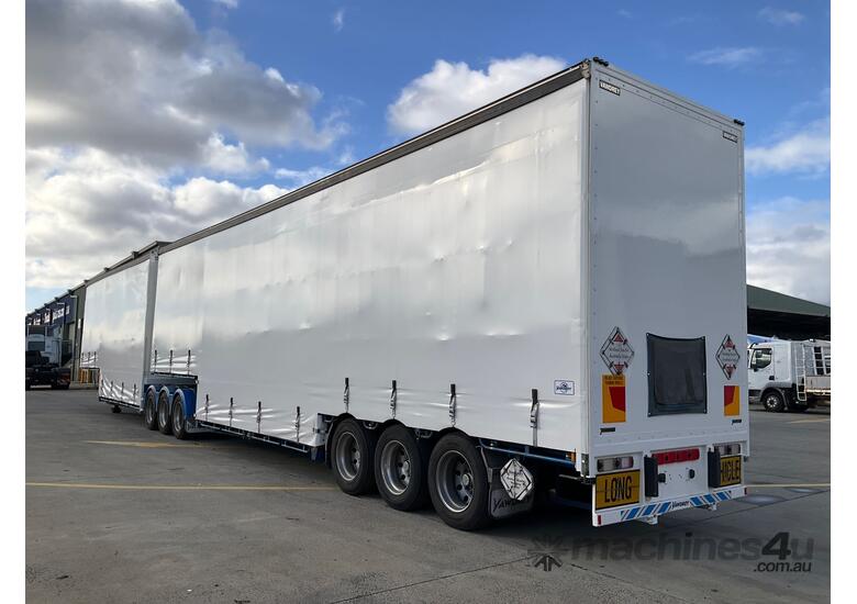 caption 2017 Vawdrey VB S3 Tri Axle Double Drop Curtainside Combination