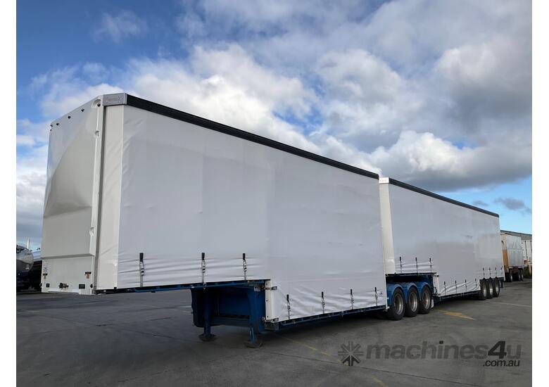 caption 2017 Vawdrey VB S3 Tri Axle Double Drop Curtainside Combination