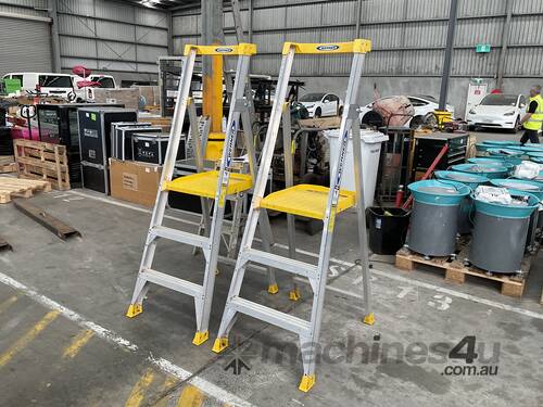 2x Werner Platform Ladders