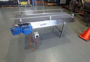 Intralox Belt Conveyor, 470mm W x 1550mm L x 675mm H