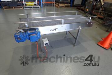 Intralox Belt Conveyor, 470mm W x 1550mm L x 675mm H