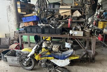 Contents of 1x Shelving Unit and 1x Workbench