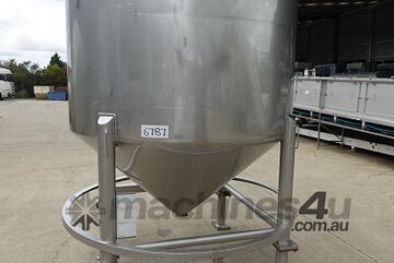 Tank, Stainless Steel Storage (Vert), 3400Lt, 1780mm Dia x 1120mm Straight + 770 mm Cone