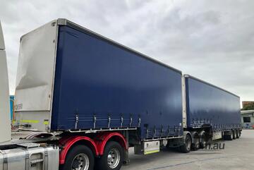 2022 Vawdrey VB S3 Tri Axle Drop Deck Curtainsider A/B Combination