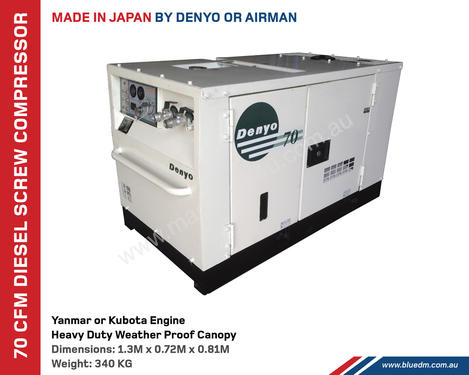 70CFM Denyo Air Compressor 