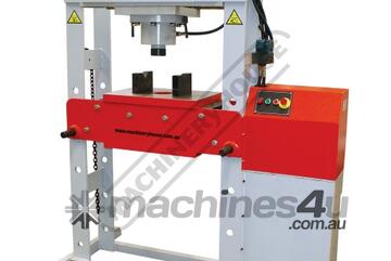 Industrial Motorised Hydraulic Press with Movable Cylinder - 63 Tonne HPM-63T Welded Steel Frame Con
