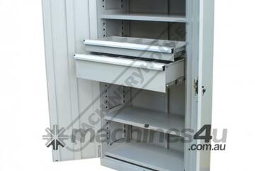 SC-1800 Industrial Storage Cupboard 900 x 450 x 1800mm 150kg Shelf Load Capacity & 75kg Drawer Capac