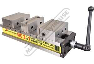 DAV-160V Safeway Double Lock Vice 160mm Jaw Width 0 - 100 & 0 - 100mm Jaw Opening