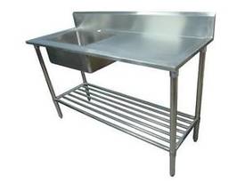 NEW COMMERCIAL SINGLE BOWL STAINLESS STEEL SINK - picture0' - Click to enlarge