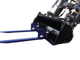 900KG CLAMP ON BUCKET FORK EXTENSIONS FOR BOB CAT FRONT END LOADER - picture0' - Click to enlarge