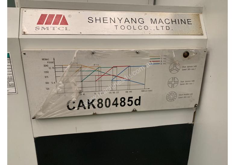 caption Never Used Shenyang CAK80485D CNC Lathe