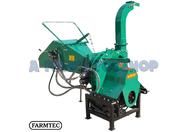 caption WOOD CHIPPER PTO 200MM HYDRAULIC FEED