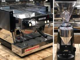 LA MARZOCCO LINEA CLASSIC 1 GROUP ESPRESSO COFFEE MACHINE AND NEW SUPER JOLLY GRINDER - picture0' - Click to enlarge