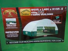 Double Trussed Container Shelter PVC Fabric - picture1' - Click to enlarge