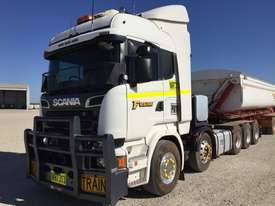 2014 SCANIA R SERIES PRIME MOVER WITH MEGA QUAD TRAILER SET - picture0' - Click to enlarge