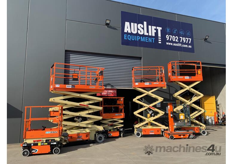 caption For Hire! JLG 26ft Narrow Electric Scissor Lift – Compact, Versatile, and Perfect for Indoor Tasks!